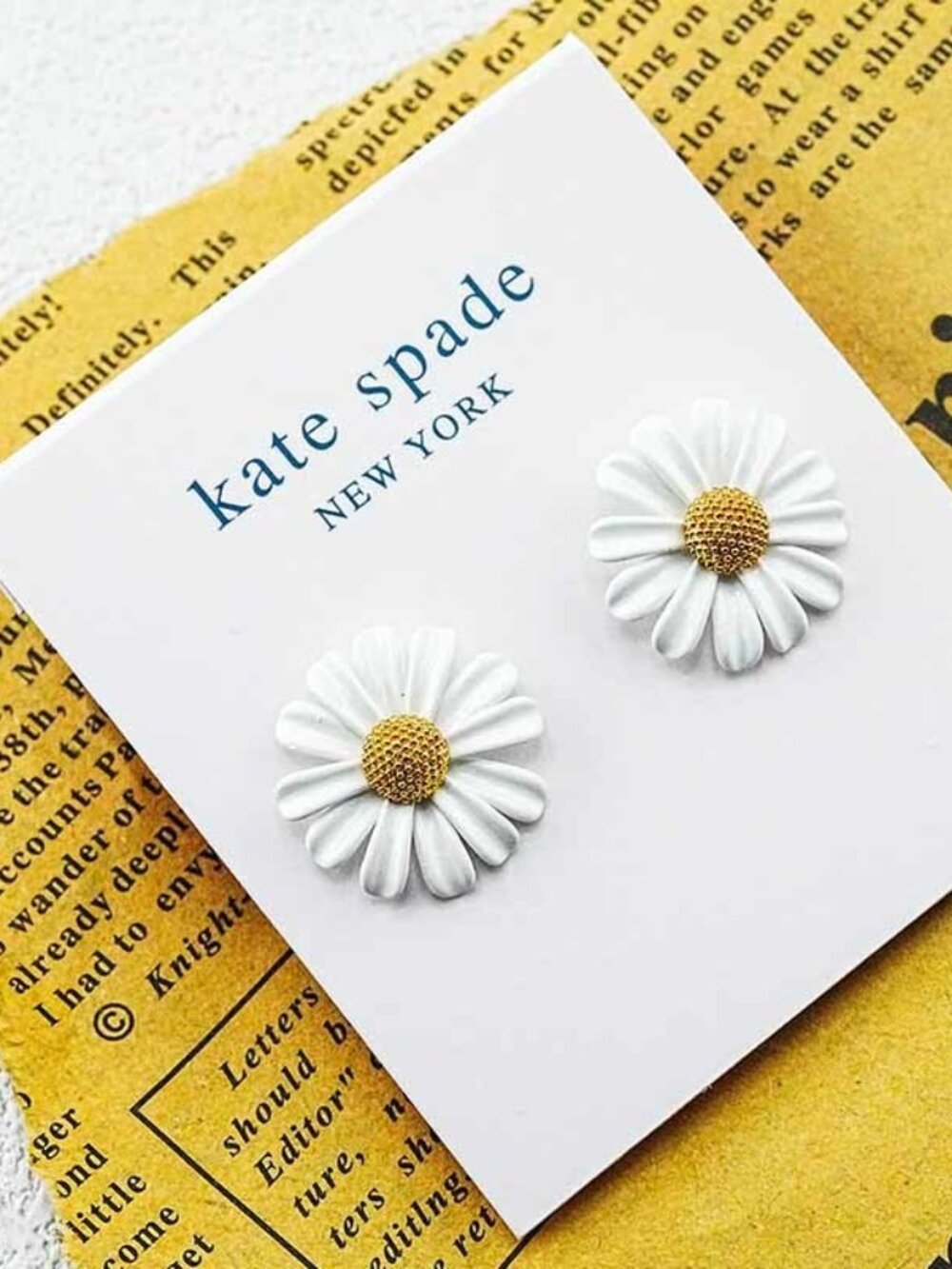 Kate Spade Unique Flower Stud Earrings - Picture 5 of 5